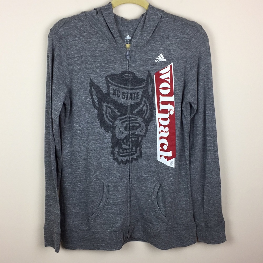 Adidas - NC State Wolfpack Zip Up Hoodie Jacket